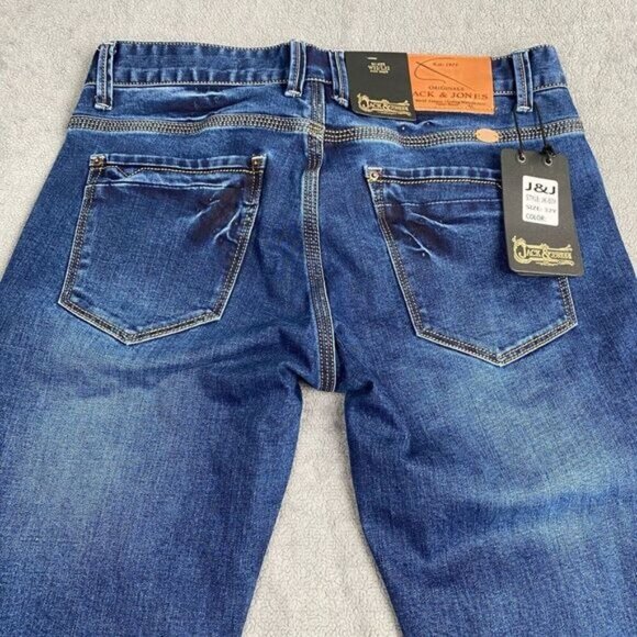 Jack & Jones Corp of Denmark Men's Size W32/L32 Blue Jeans New Mooty Original - Picture 13 of 16